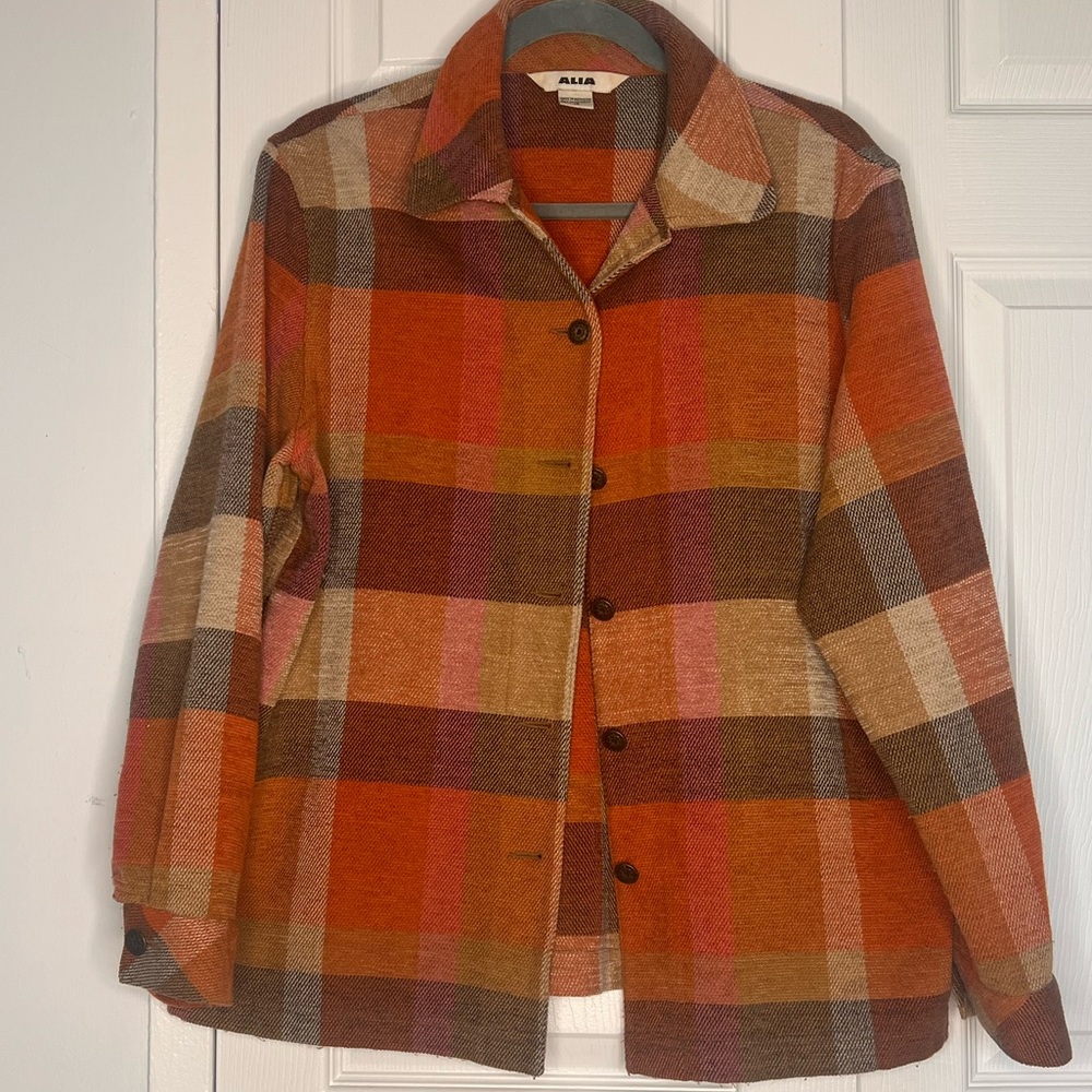 Orange Plaid Jacket